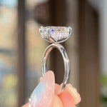 3.09ct D-VS1 Cushion Lab Diamond Kayla Engagement Rings Princess Bride Diamonds 