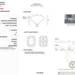3.09ct D-VS1 Cushion Lab Diamond Kayla Engagement Rings Princess Bride Diamonds 