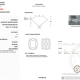 3.09ct D-VS1 Cushion Lab Diamond Kayla Engagement Rings Princess Bride Diamonds 