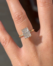 3.09ct D - VS1 Radiant Lab Diamond Kayla - PBD Engagement Rings