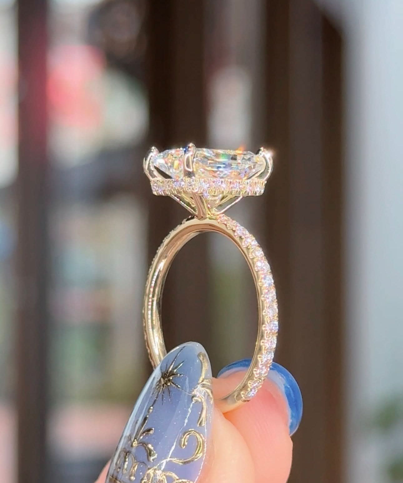 3.09ct D - VS1 Radiant Lab Diamond Stephanie - PBD Engagement Rings