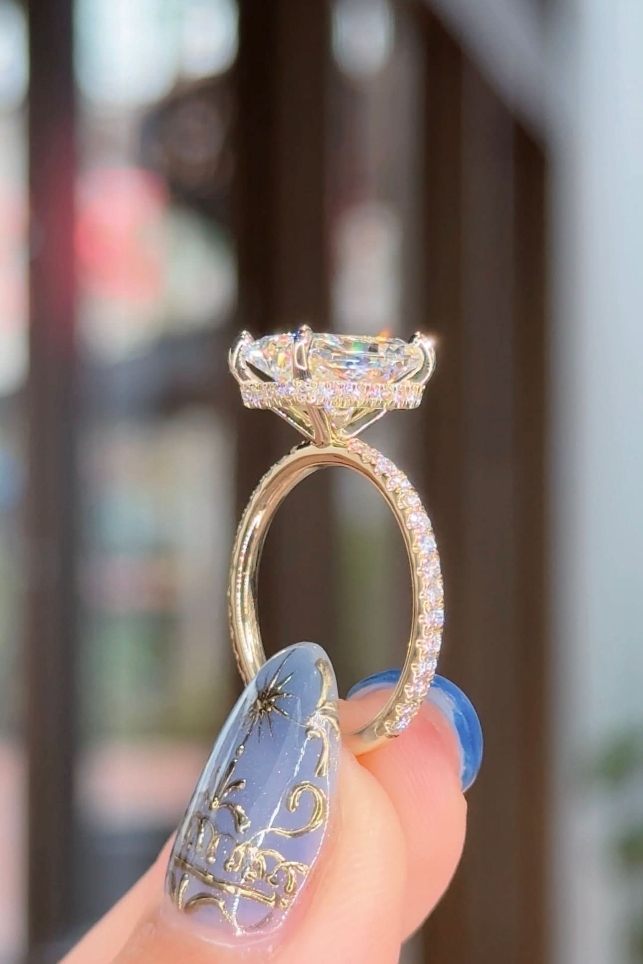 3.09ct D - VS1 Radiant Lab Diamond Stephanie - PBD Engagement Rings