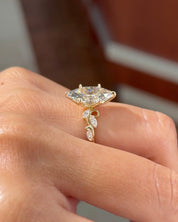 3.09ct F-VVS2 Marquise Lab Diamond Cecelia - PBD Engagement Rings