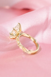 3.09ct F - VVS2 Marquise Lab Diamond Josephine - PBD Engagement Rings