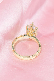 3.09ct F - VVS2 Marquise Lab Diamond Josephine - PBD Engagement Rings