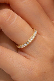3.0mm Core Pavé Diamond Ring Rings Princess Bride Diamonds 