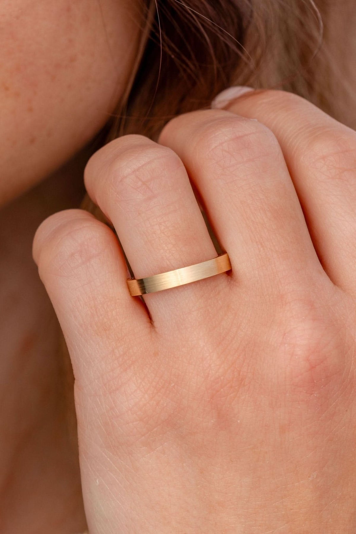 3.0mm Flat Satin Comfort Fit Band - PBD Rings
