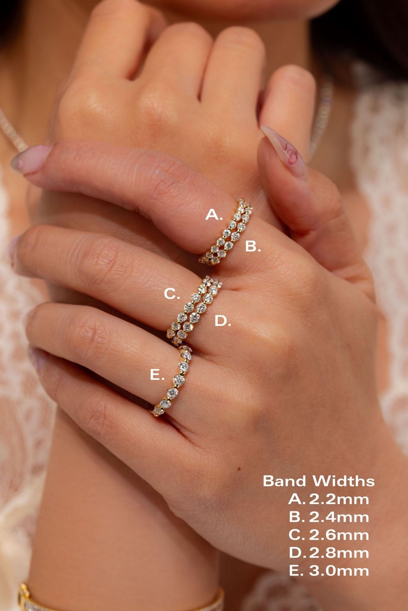 3.0mm Floating Single Prong Diamond Ring - PBD Rings