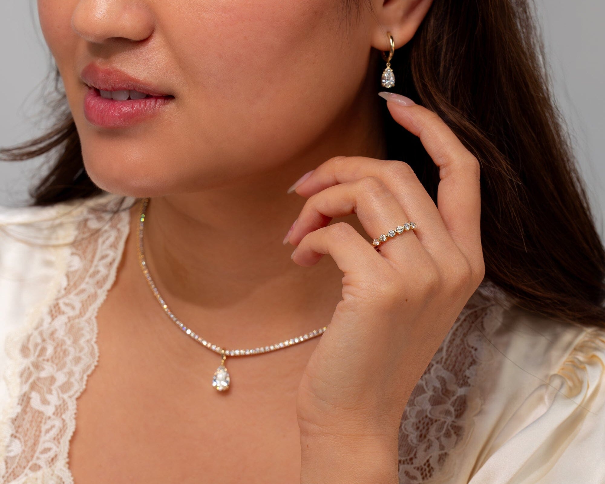 3.0mm Floating Single Prong Round Natural Diamond Ring Rings Princess Bride Diamonds 