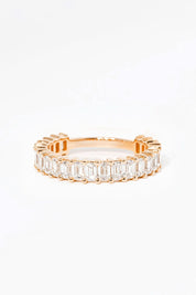 3.0mm Mini Emerald Diamond Ring - PBD Rings