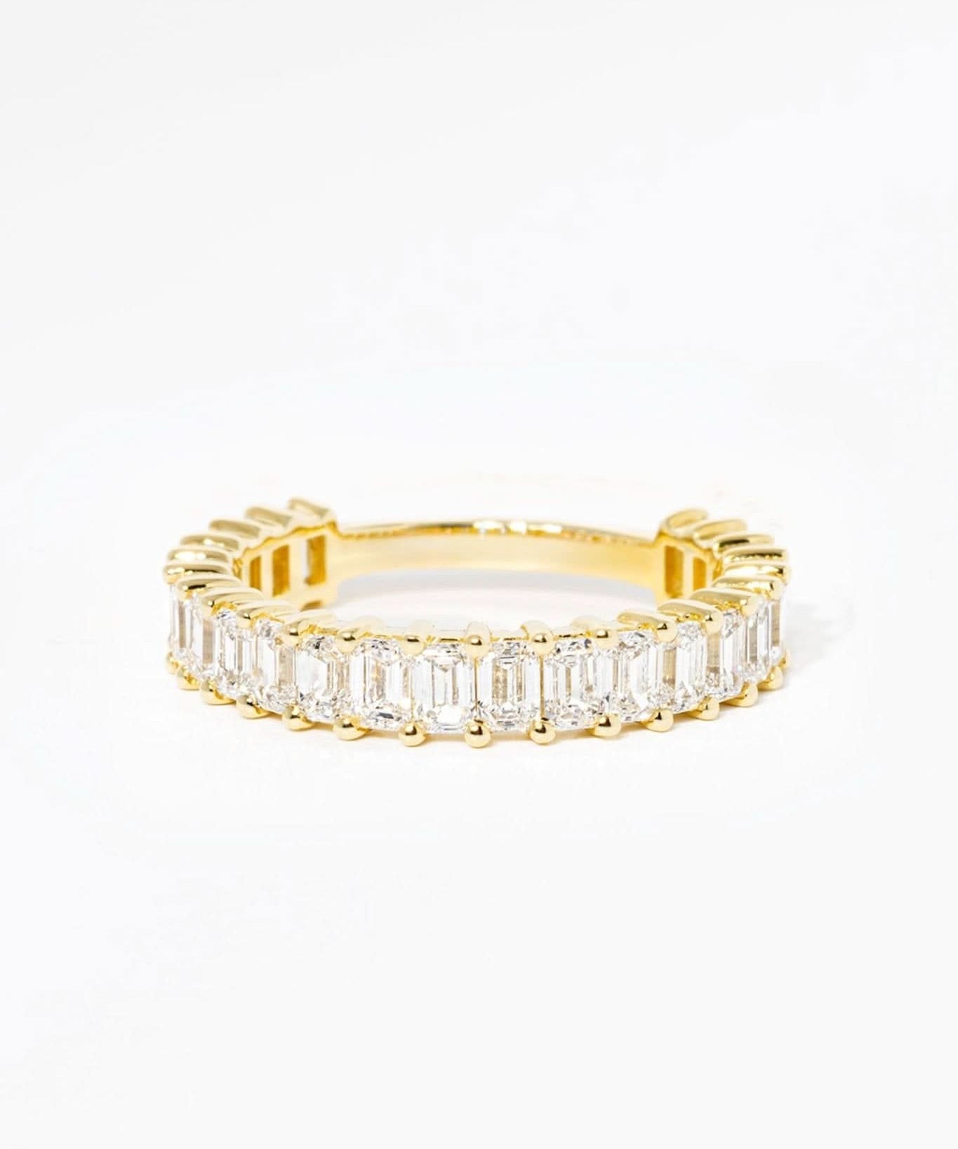 3.0mm Mini Emerald Diamond Ring - PBD Rings