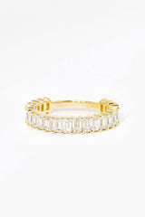 3.0mm Mini Emerald Diamond Ring