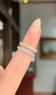 3.0mm Mini Oval Lab Diamond Ring 50% Eternity Rings Princess Bride Diamonds 