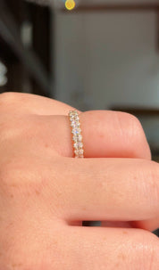 3.0mm Mini Oval Lab Diamond Ring 50% Eternity Rings Princess Bride Diamonds 