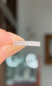 3.0mm Mini Radiant Lab Diamond Ring 75% Eternity Rings Princess Bride Diamonds 