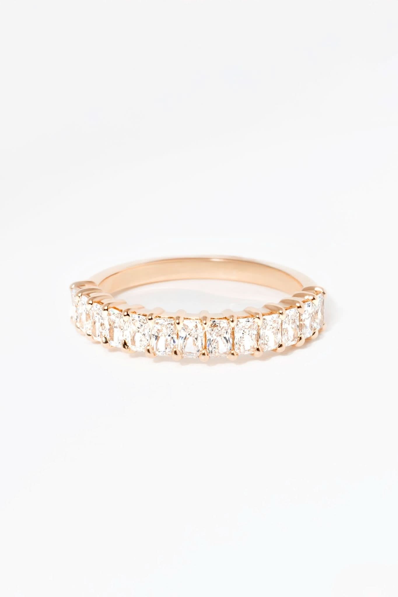 3.0mm Mini Radiant Lab Diamond Ring - PBD Rings