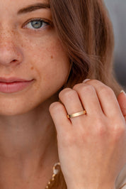 3.0mm Satin Flat Band Rings Princess Bride Diamonds 