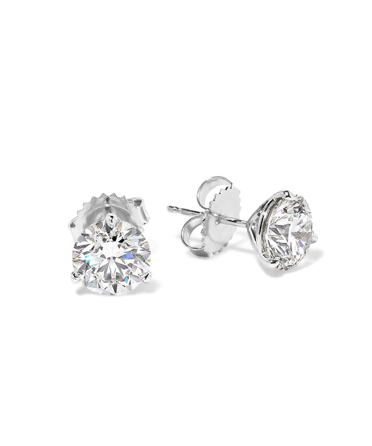 3.18ct Core Round Lab Diamond Martini Studs - PBD Earrings
