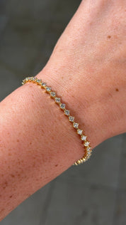 3.18ct North Star Tennis Bracelet Yellow Gold - PBD Bracelets
