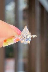 3.20ct E-VS1 Pear Lab Diamond Ren