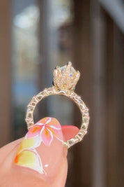 3.20ct E - VS1 Pear Lab Diamond Ren - PBD Engagement Rings