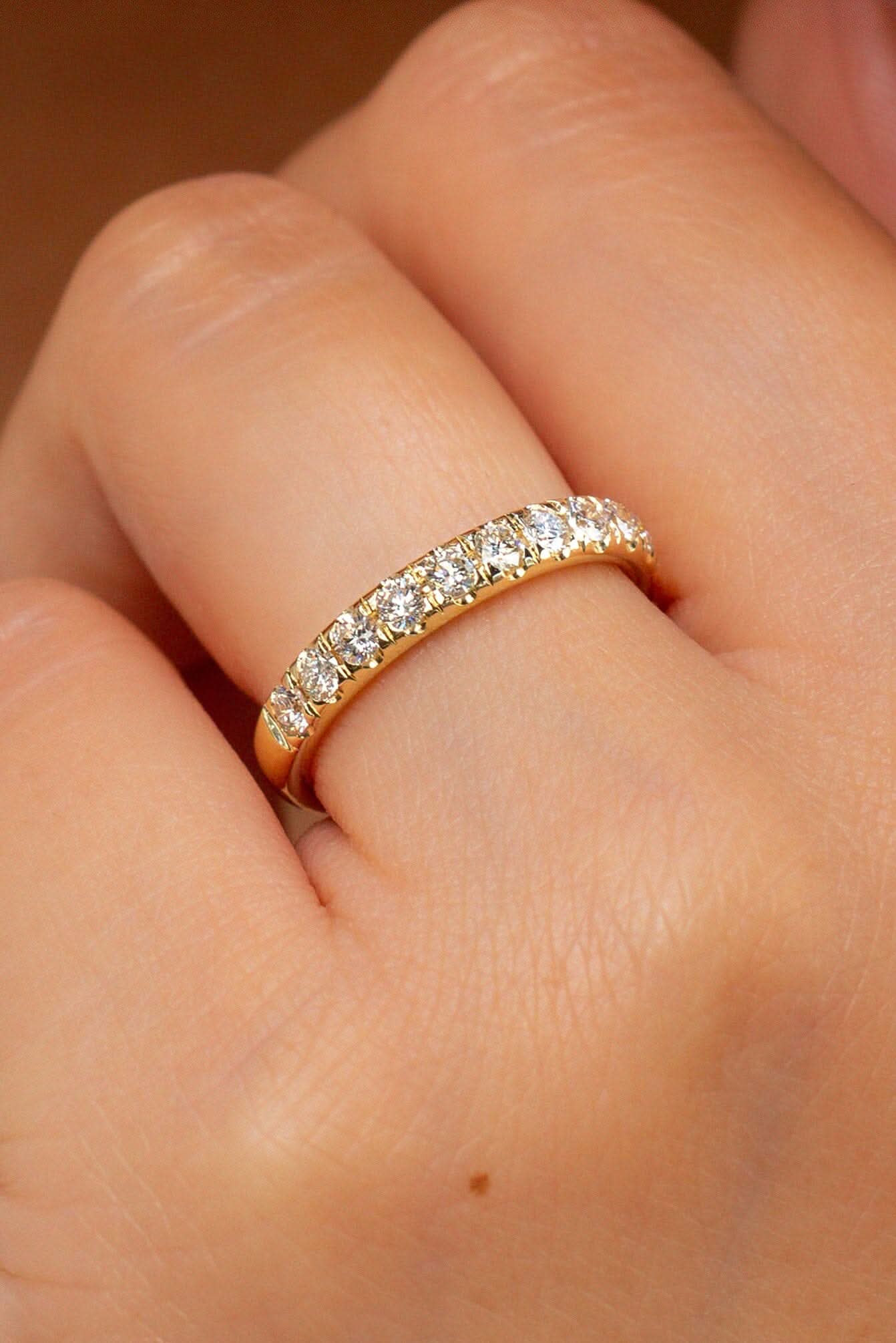 3.2mm Core Pavé Diamond Ring - PBD Rings