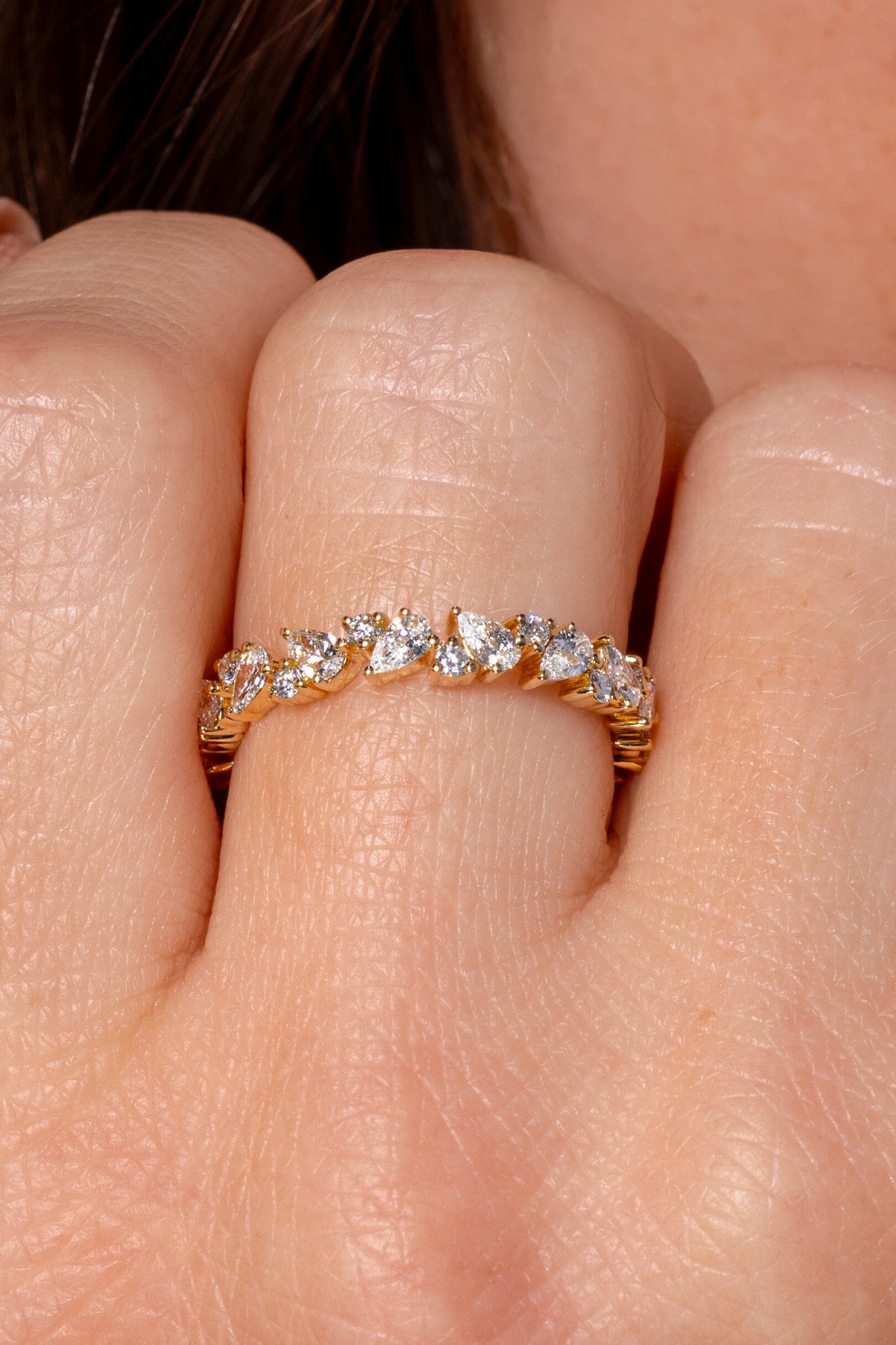 3.2mm Poppy Band Rings Princess Bride Diamonds 