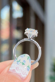 3.31ct F-VS1 Round Lab Diamond Stephanie Engagement Rings Princess Bride Diamonds 