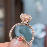 3.36ct D-VS1 Round Lab Diamond Kayla Engagement Rings Princess Bride Diamonds 