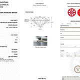 3.36ct D-VS1 Round Lab Diamond Kayla Engagement Rings Princess Bride Diamonds 