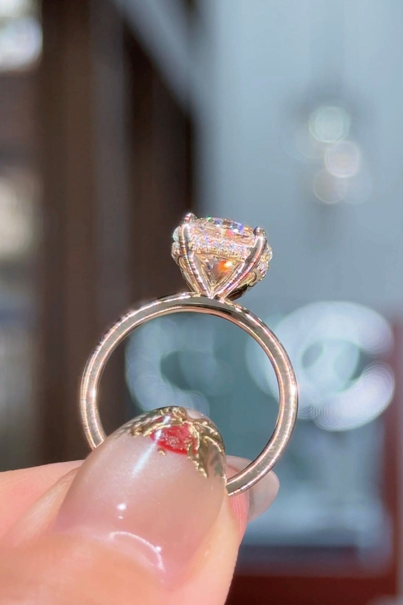 3.36ct D - VS1 Round Lab Diamond Kayla - PBD Engagement Rings