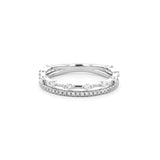 3.4mm Daisy Double Band Rings Princess Bride Diamonds 