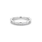 3.4mm Daisy Double Band - PBD Rings
