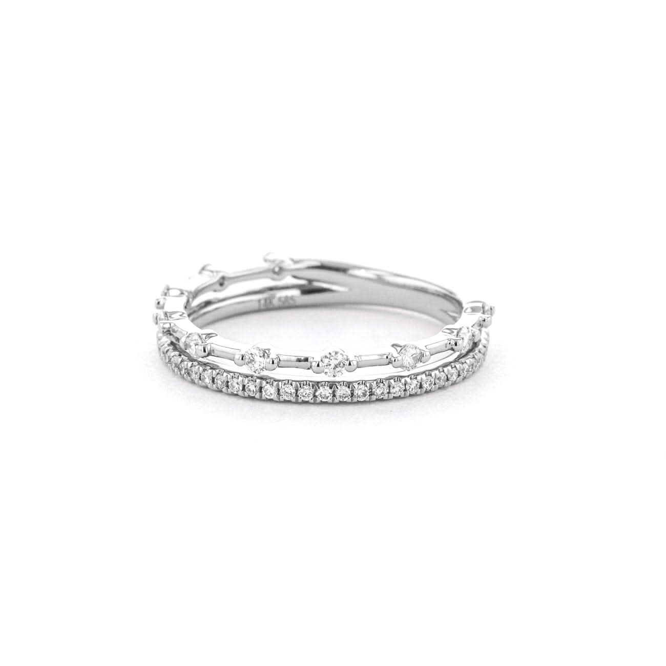 3.4mm Daisy Double Band - PBD Rings