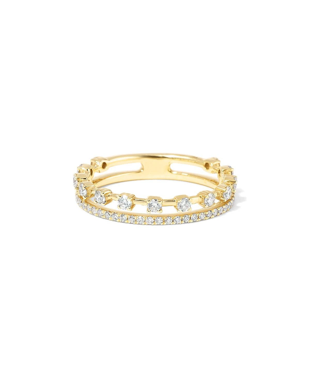 3.4mm Sparkler Double Band - PBD Rings