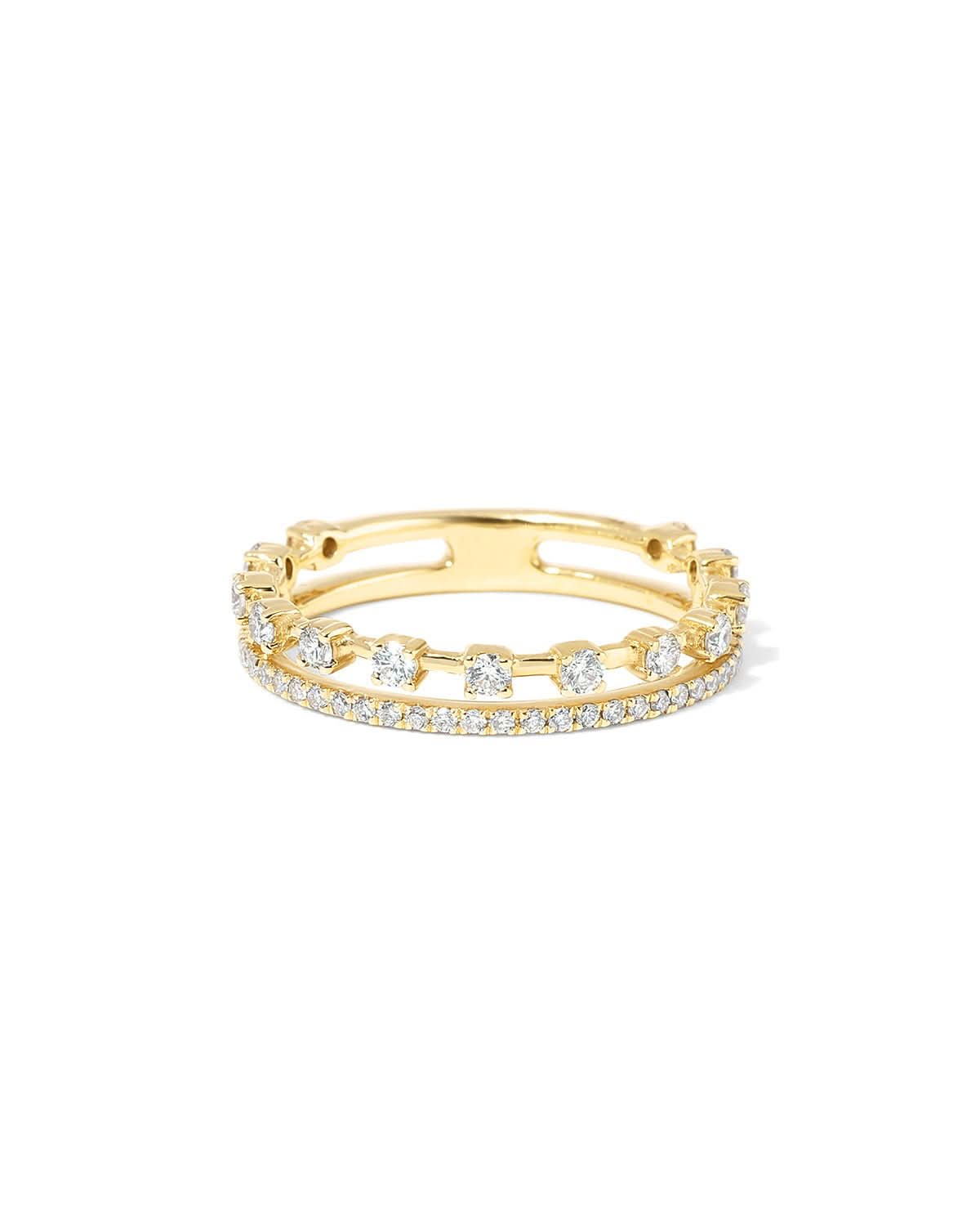 3.4mm Sparkler Double Band - PBD Rings