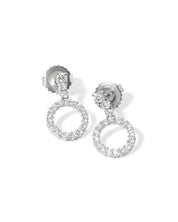Diamond Circle Earrings