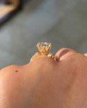 3.54ct Oval Lab Diamond 6 Prong Nova - PBD Engagement Rings