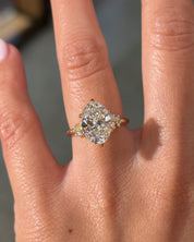 3.54ct Oval Lab Diamond 6 Prong Nova - PBD Engagement Rings