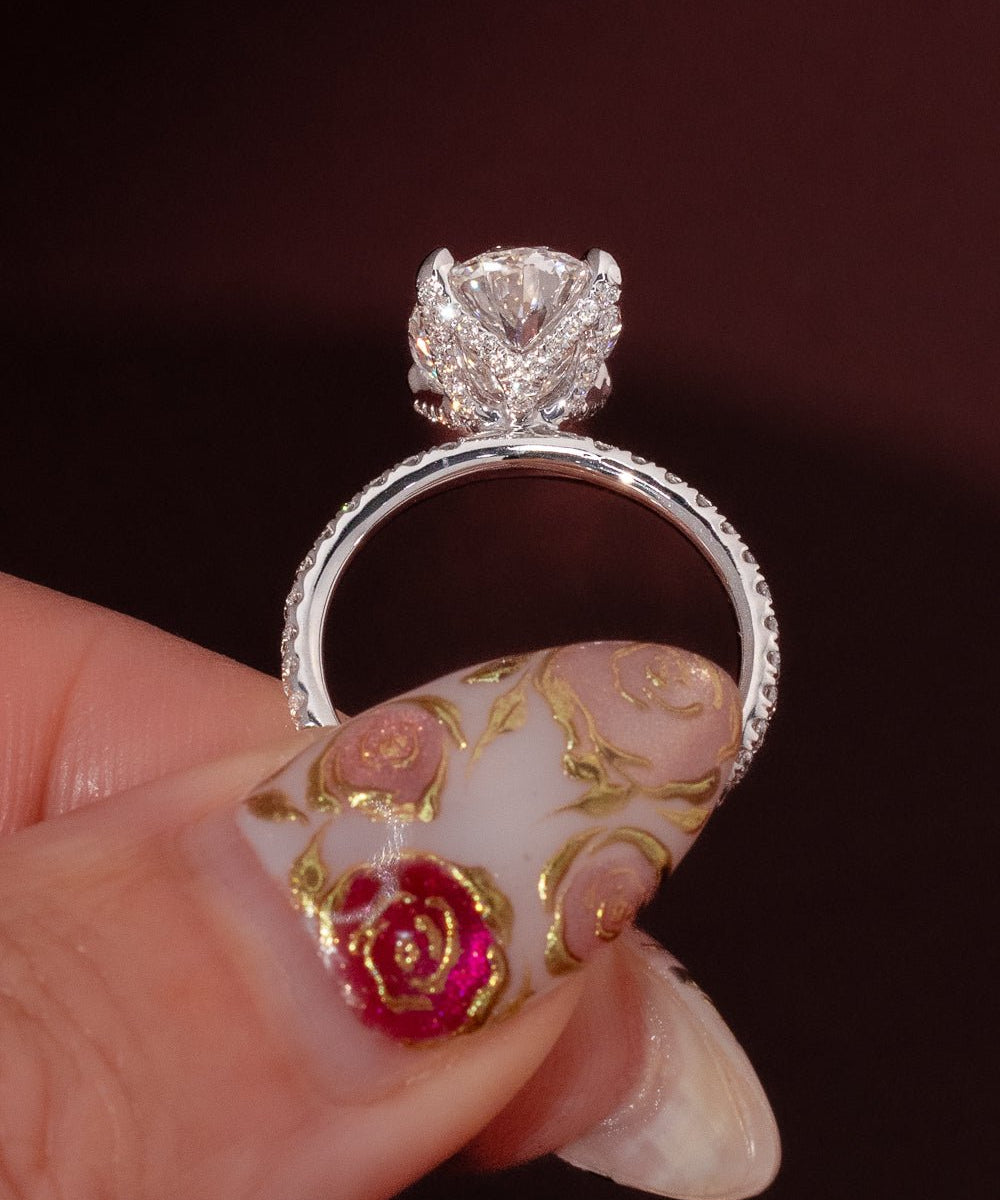 3.57ct F - VVS2 Oval Lab Diamond Samantha - PBD Engagement Rings