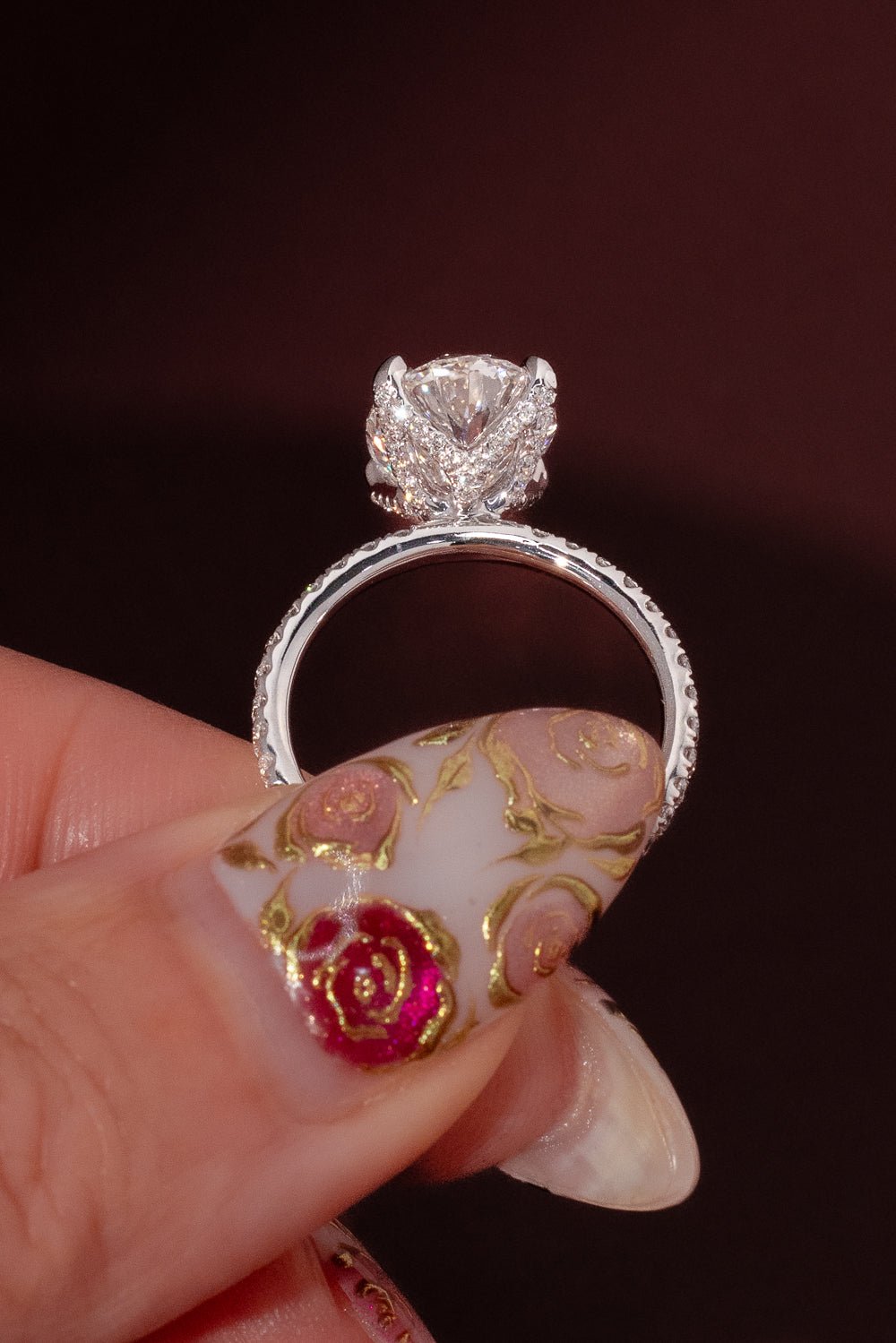 3.57ct F - VVS2 Oval Lab Diamond Samantha - PBD Engagement Rings