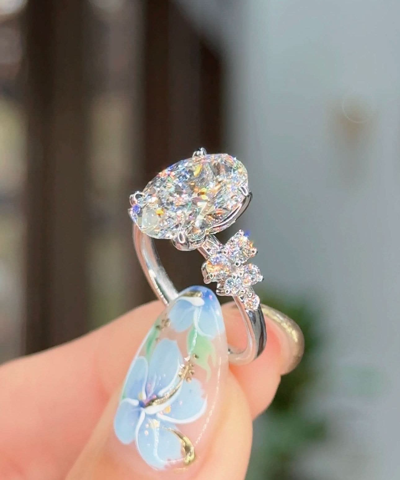 3.58ct D - VS1 Oval Lab Diamond Supernova - PBD Engagement Rings