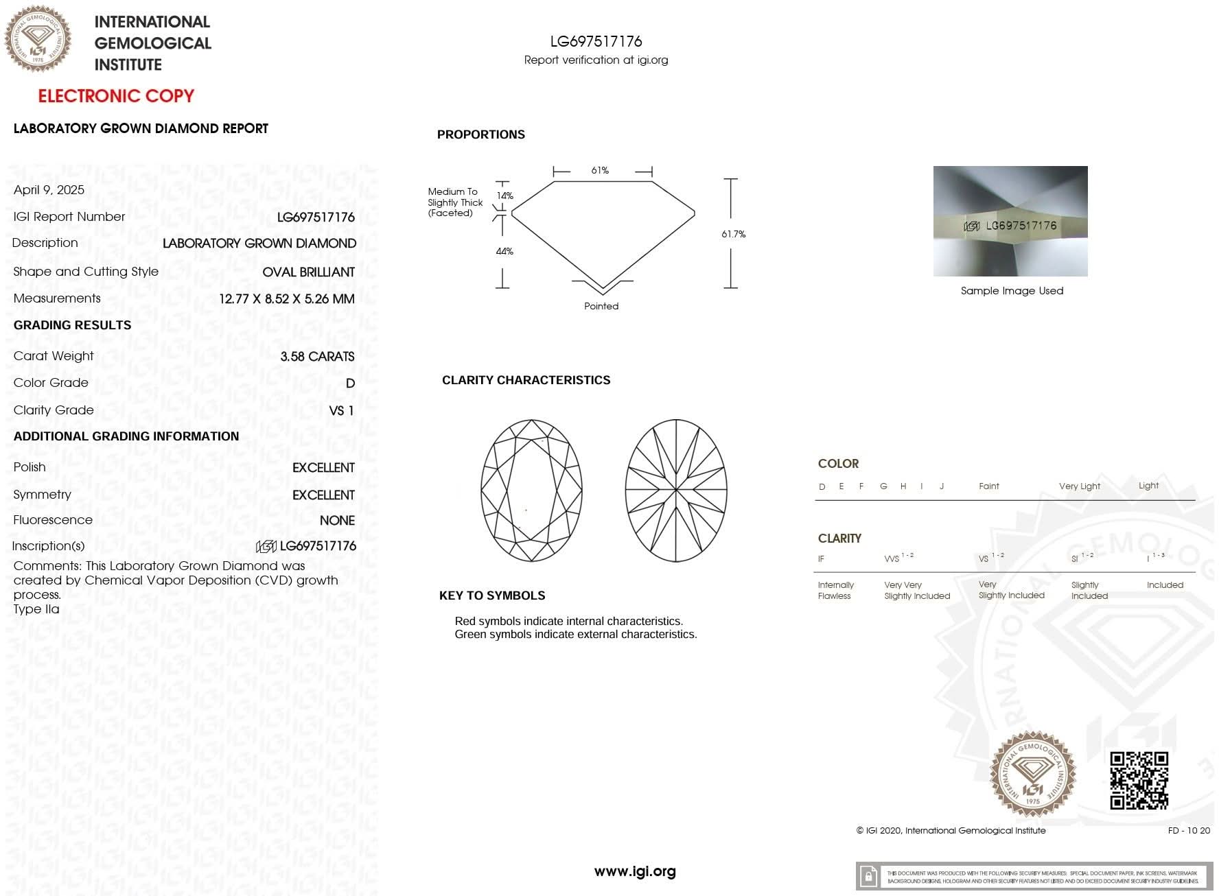 3.58ct D - VS1 Oval Lab Diamond Supernova - PBD Engagement Rings