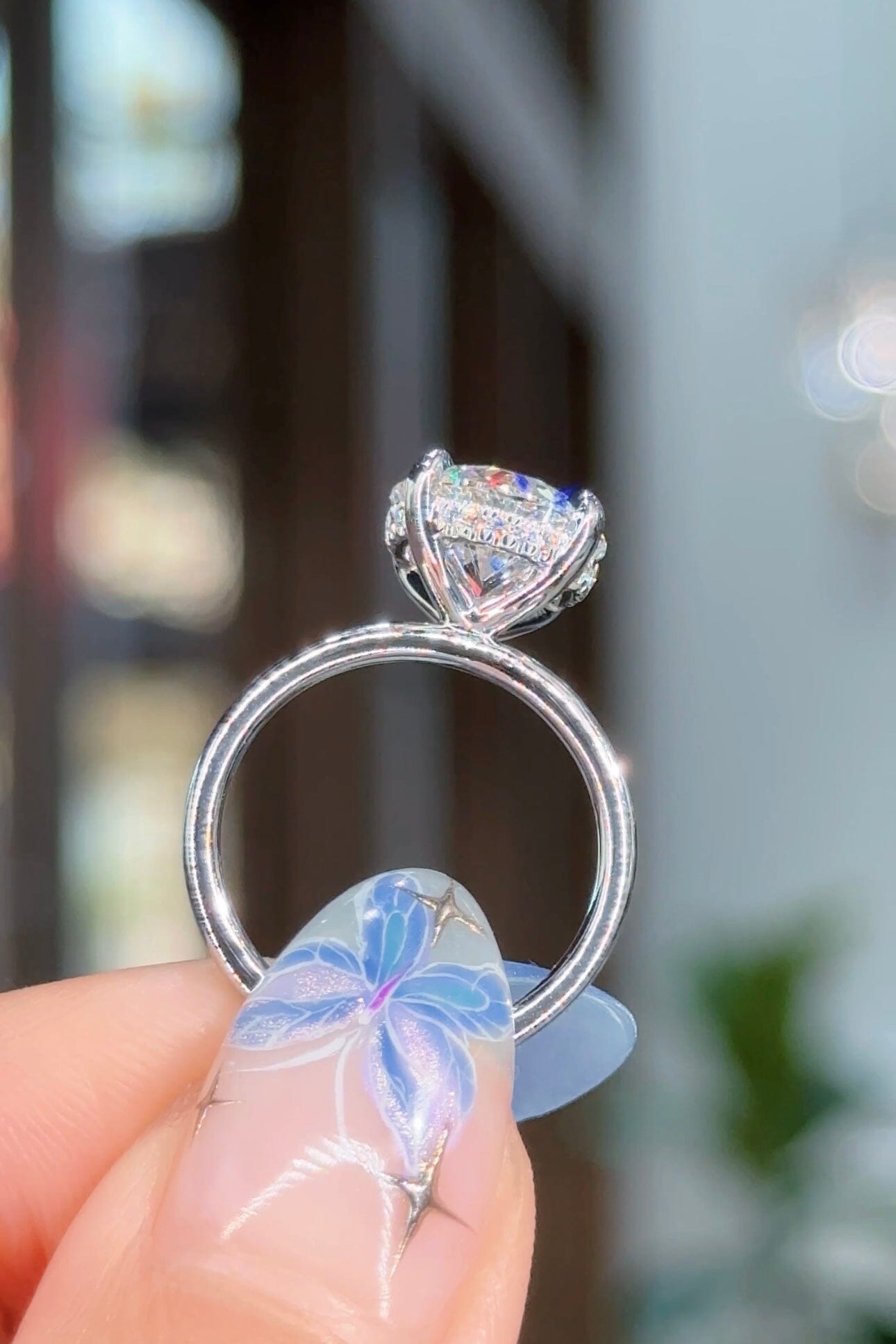 3.58ct D-VS1 Round Lab Diamond Kayla Engagement Rings Princess Bride Diamonds 