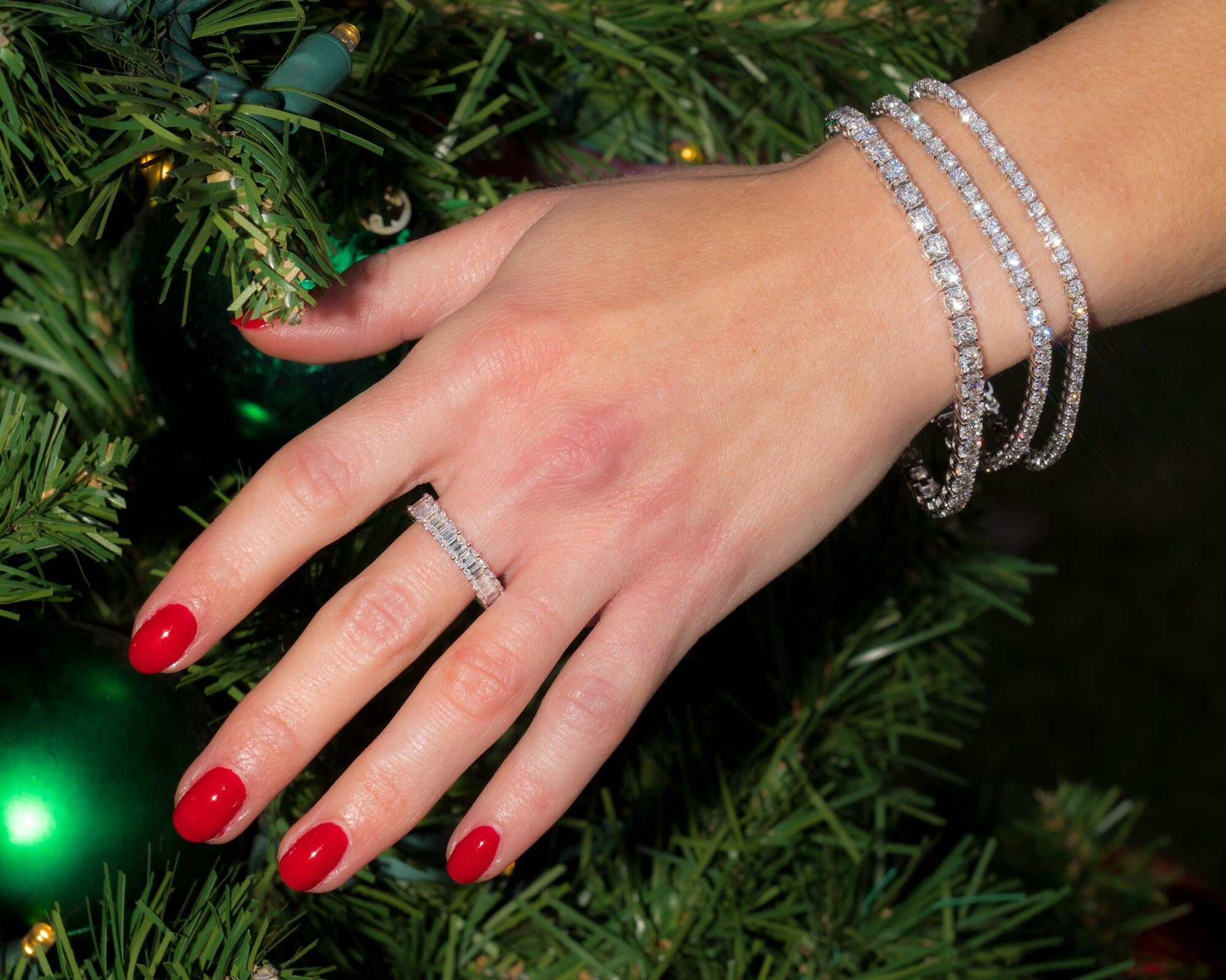 3.5mm Emerald U-Prong Ring Rings Princess Bride Diamonds 