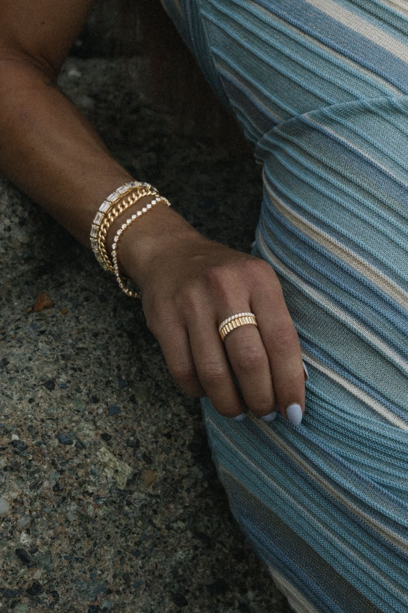 3.5mm Gold Bandolier Ring - PBD Rings