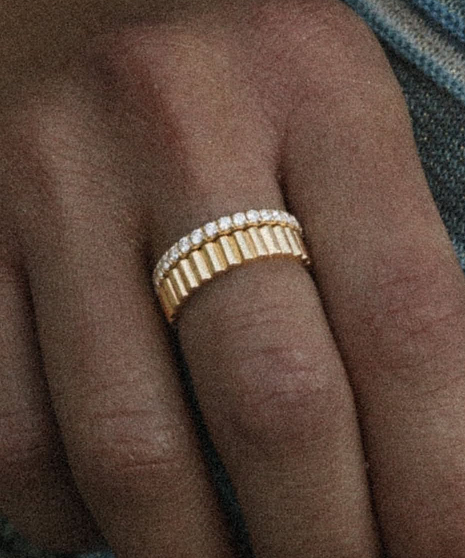 3.5mm Gold Bandolier Ring - PBD Rings