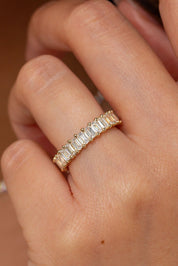 3.5mm Mini Emerald Diamond Ring - PBD Rings