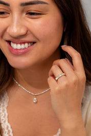 3.5mm Mini Emerald Diamond Ring - PBD Rings