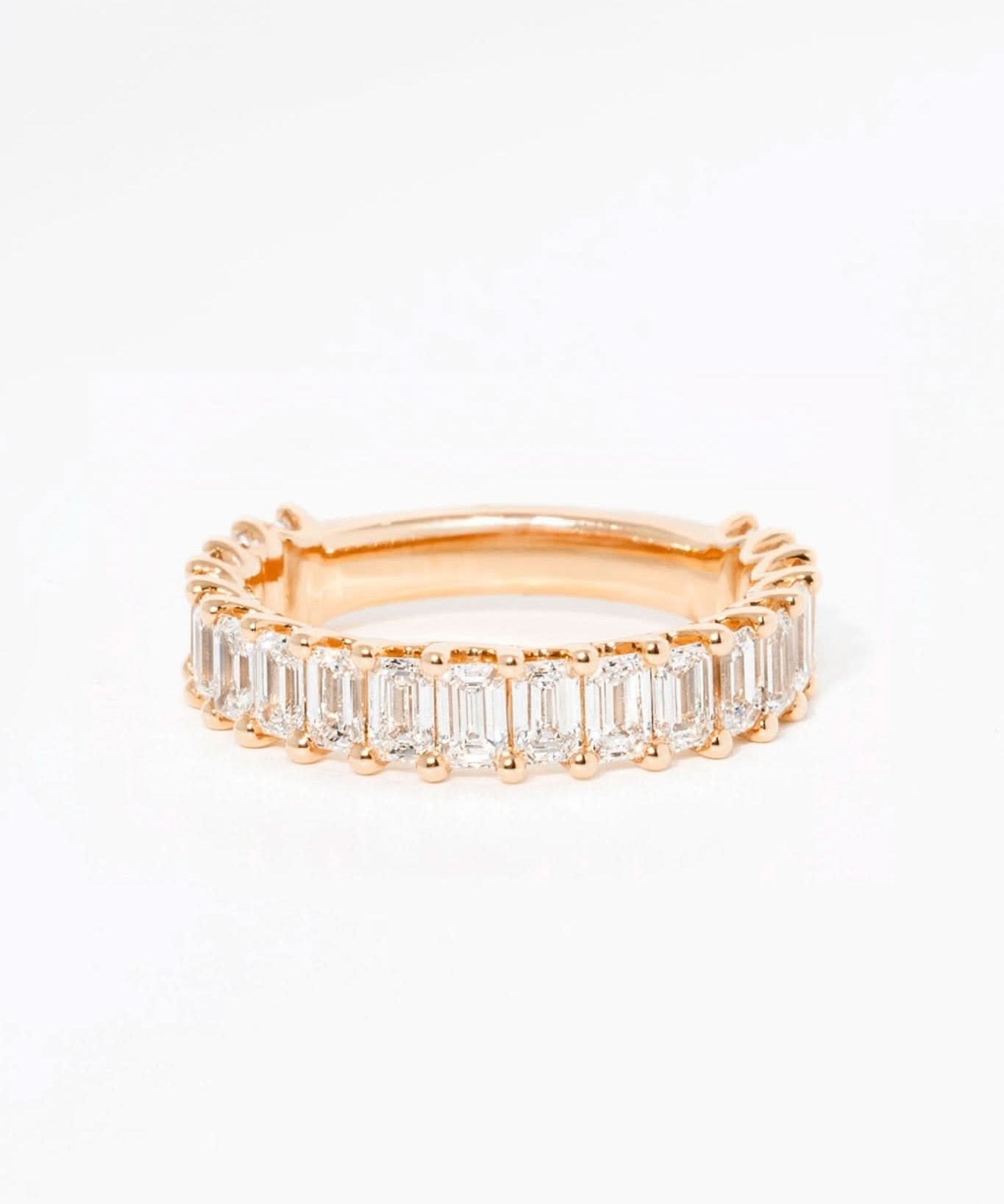 3.5mm Mini Emerald Diamond Ring - PBD Rings